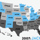 Illustration for article titled Map: Six Decades of the Most Popular Names for Boys, State-by-State